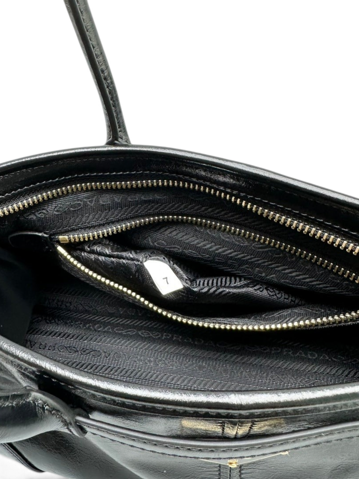 Bonnie Medium Waxed Leather Shoulder Bag – Black, view 9