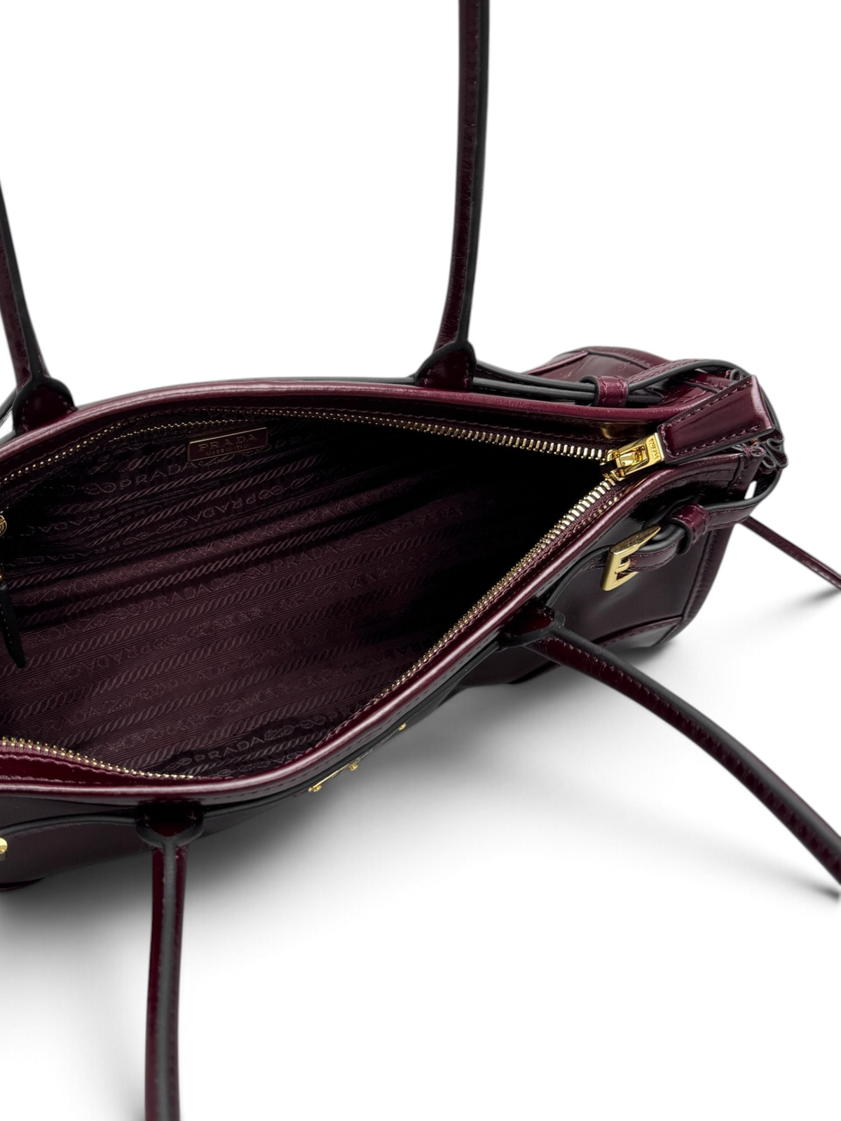 Bonnie Medium Waxed Leather Shoulder Bag – Burgundy, view 6