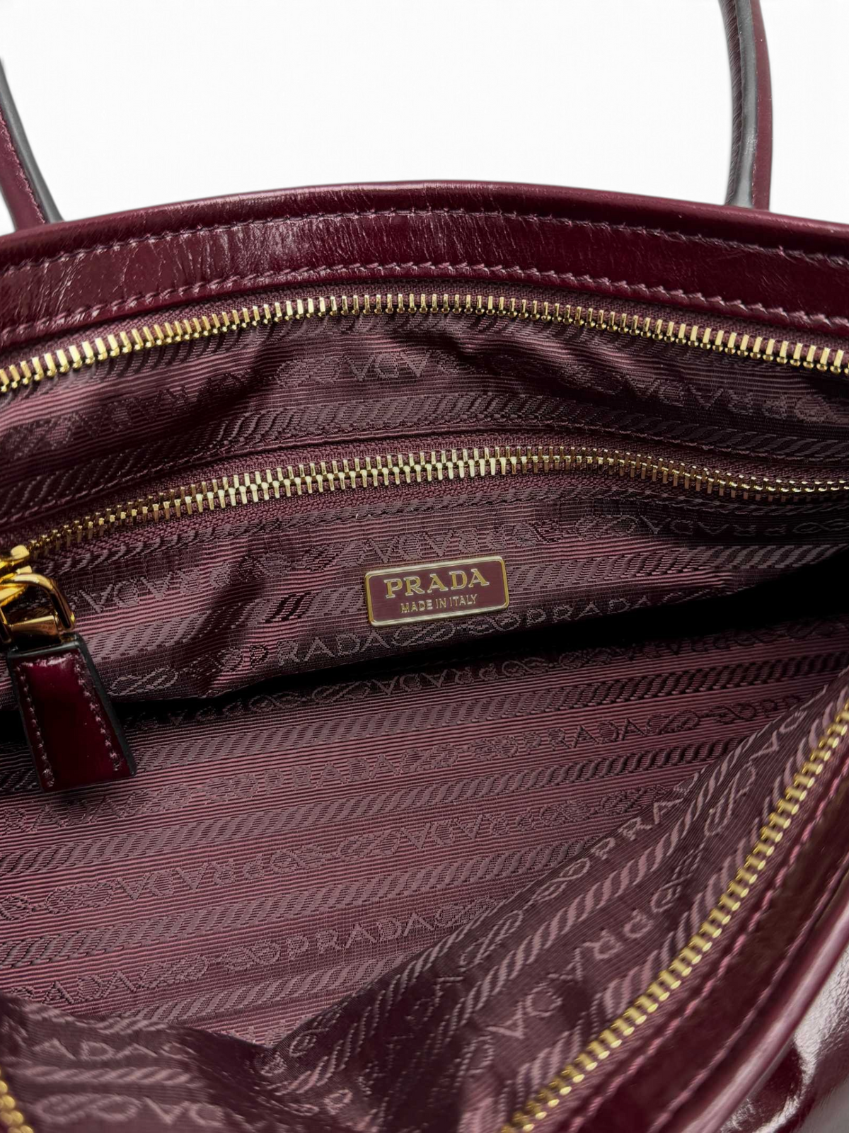 Bonnie Medium Waxed Leather Shoulder Bag – Burgundy, view 7