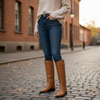 Kelly Buckle Long Rain Boots