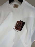 Leather Detail T-shirt